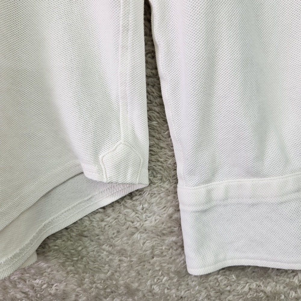 Pearly Gates Golf Polo Shirt Womens Size 4 White Long Sleeve Stretch Japan - Picture 5 of 15
